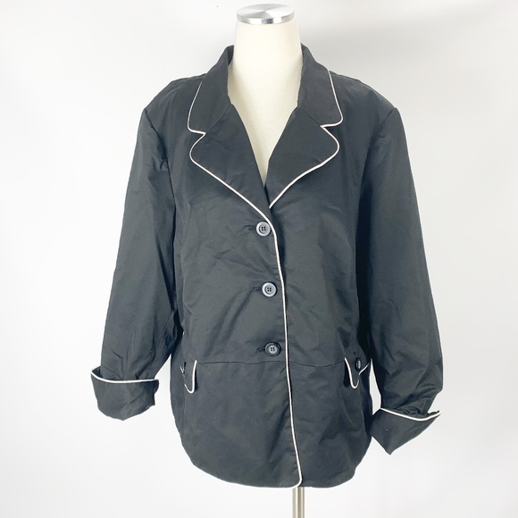 Pendleton Jackets & Blazers - Pendleton 20W Plus Size Black Blazer Jacket Lined